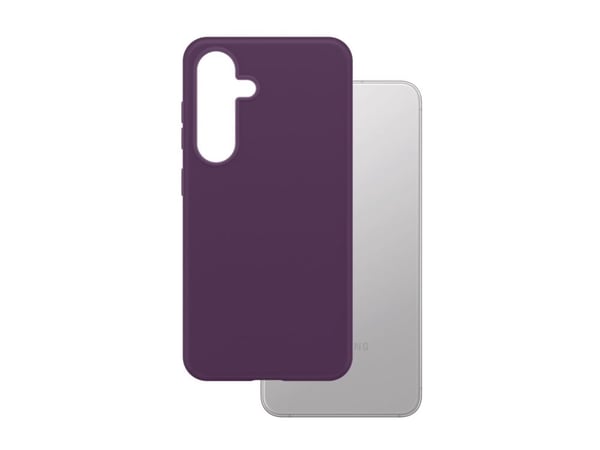 CARE by PanzerGlass - Bakdeksel til mobiltelefon - Qi - 100 % resirkulert polykarbonat - plomme lilla - for Samsung Galaxy S25