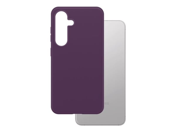 CARE by PanzerGlass - Bakdeksel til mobiltelefon - Qi - 100 % resirkulert polykarbonat - plomme lilla - for Samsung Galaxy S25