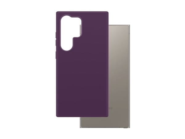 CARE by PanzerGlass - Bakdeksel til mobiltelefon - polykarbonat, mikrofiber, silikon - plommelilla - for Samsung Galaxy S25