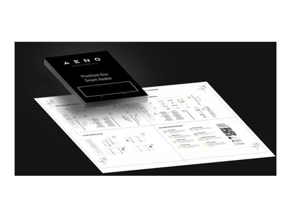 AENO Premium Eco Smart AGH0004S - Varmer - frittstående, veggmontert - 760 W - perlesort