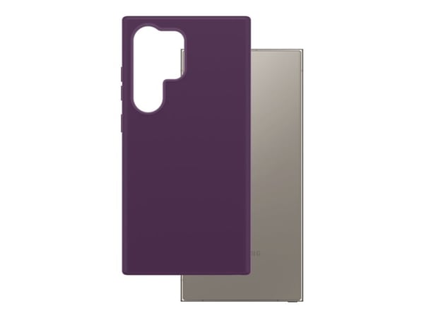 CARE by PanzerGlass - Bakdeksel til mobiltelefon - polykarbonat, mikrofiber, silikon - plommelilla - for Samsung Galaxy S25