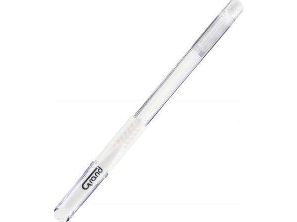 Grand gelpenn GR-101 0,5 mm hvit, 12 stk
