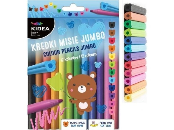 Derform KREDKI OLO MISIE 12 farger/160 Jumbo DERF KIDEA WB
