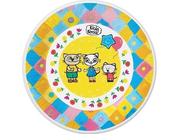 Papirtallerkener Kicia Kocia 18cm 6stk