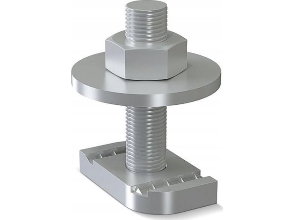 Niczuk element skarvstycke med räfflad mutter M12 för profil MG, MF, MH