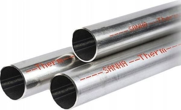 SANHA-Therm hiiliteräsputki ulkopuolelta sinkitty d15x1.2-profiili 3m (S)