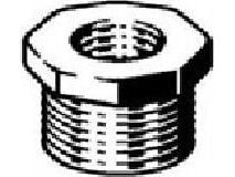 Viega nippelmuffe 1 1/2" x 3/4" rødgods