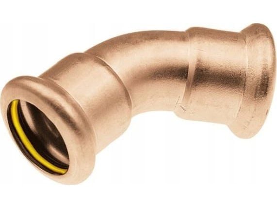 45° kobbergass kne - 15 S KAN-THERM