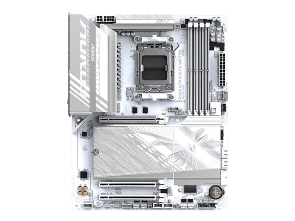 AORUS B850 ELITE WIFI7 ICE - Hovedkort - ATX - Socket AM5 - AMD B850 Chipset - USB-C 3.2 Gen 2x2, USB-C 3.2 Gen2, USB 3.2 Gen 2, USB 3.2 Gen 1 - Bl...