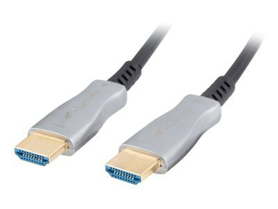 LANBERG HDMI-KAAPELI M/M V2.0 10M OPTISK AOC SORT CA-HDMI-20FB-0100-BK
