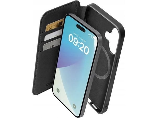 SBS TEBKMAGSFIP1667K, Lommebok-etui, Apple, iPhone 16 Plus, 17 cm (6.7"), Svart
