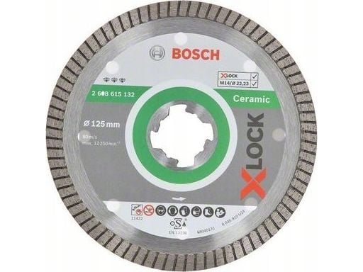 Bosch Best for Ceramic Extraclean - Diamantskjæreplate - for keramisk - 125 mm - X-LOCK
