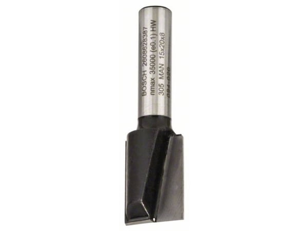Bosch Standard for Wood - Rutertupp - for soft solid wood, hard solid wood, wooden composites - Straight - 15 mm - lengde: 51 mm