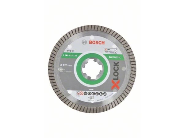 Bosch Best for Ceramic Extraclean - Diamantskjæreplate - for keramisk - 125 mm - X-LOCK