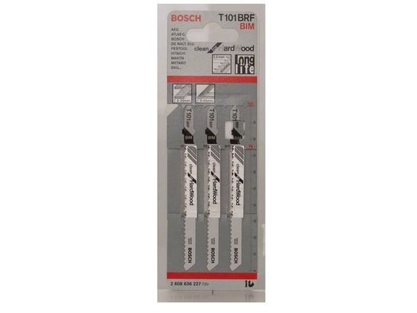 Bosch 2 608 636 227, Stikksagblad, Tre, Bimetall, 2,5 mm, 10 cm, 3 stykker