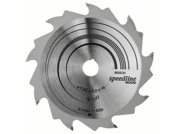 Bosch PYÖRÖHIHOLMIOHJE 130X16MM 9T SPEEDLINE PUUHIHOLMI