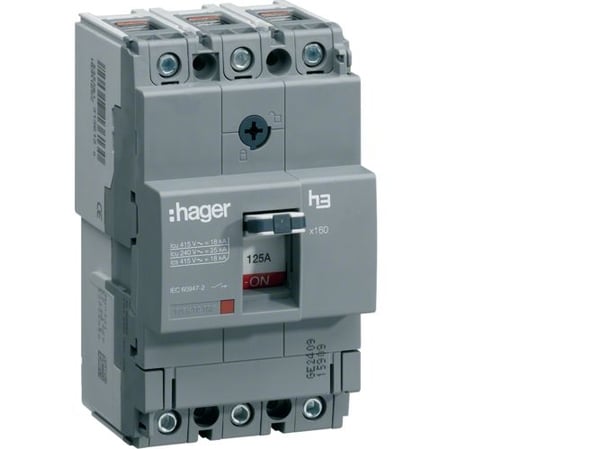 Hager HHA063H, 75 mm, 68 mm, 130 mm Hager HHA063H, 75 mm, 68 mm, 130 mm