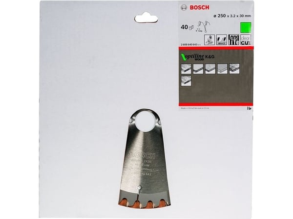 Bosch KAP &amp; GERINGSAVKLINGE 250X3,2X30MM 40TDR 40TDR