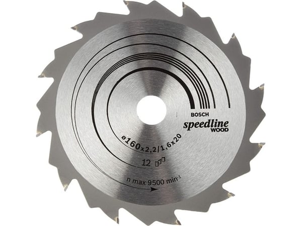 Bosch PYÖRÖPESURI SPEEDLINE PUU 160X20MM12T
