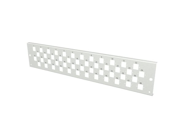 EFB Elektronik VSB2HE-FP-48E2-D-RDM, Rackmontering, 2U, Fiber, Grå
