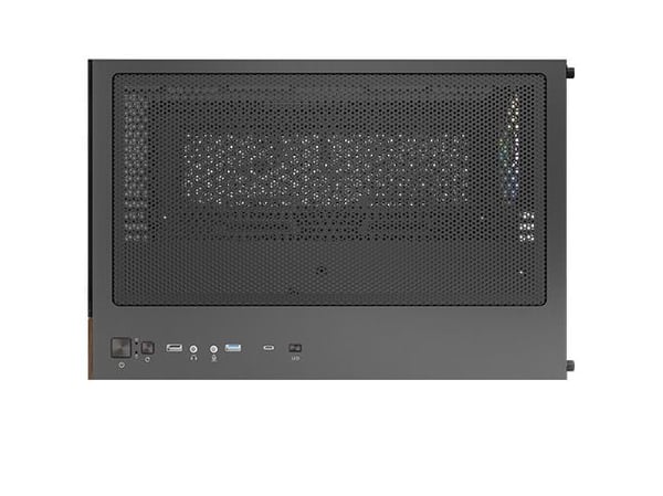 Antec CX600M Wood ARGB - Mid tower gaming - ATX - sidepanel med vindu (herdet glass) - ingen strømforsyning (ATX) - USB/Audio/Mic