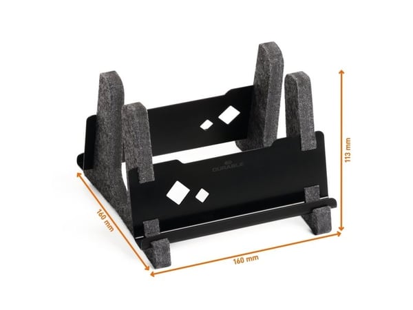 Holdbar effekt, stativ for bærbar datamaskin, antrasitt, metall, plast, 33 cm (13"), 43,2 cm (17"), 3 kg