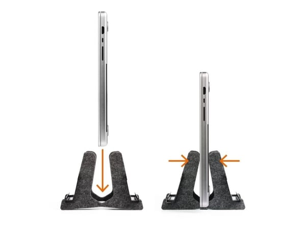 Holdbar effekt, stativ for bærbar datamaskin, antrasitt, metall, plast, 33 cm (13"), 43,2 cm (17"), 3 kg