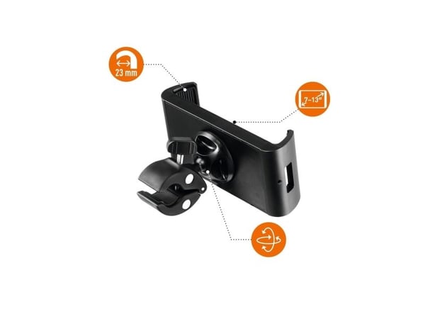Durable Tought Clamp XL, Mobile computer, Mobiltelefon/smarttelefon, Plate / UMPC, Passiv holder, Bord, Innendørs, Handlevogn, Svart