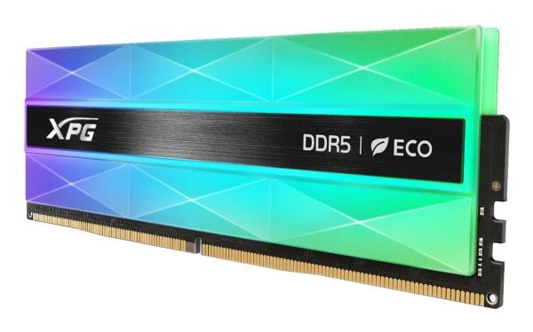 XPG LANCER NEON RGB - DDR5 - sett - 64 GB: 2 x 16 GB - DIMM 288-pin - 6000 MT/s / PC5-48000 - CL30 - 1.35 V - ikke-bufret - on-die ECC - sølvgrå