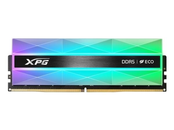 XPG LANCER NEON RGB - DDR5 - sett - 64 GB: 2 x 16 GB - DIMM 288-pin - 6000 MT/s / PC5-48000 - CL30 - 1.35 V - ikke-bufret - on-die ECC - sølvgrå
