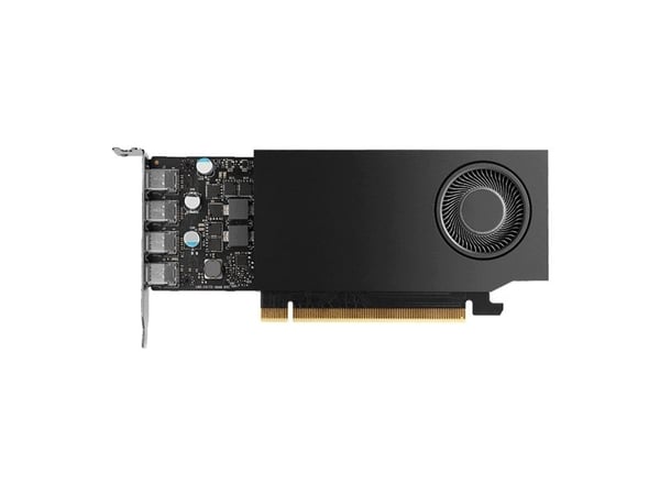 NVIDIA - Grafikkort - 4 GB GDDR6 - PCIe 4.0 x8 - 4 x Mini DisplayPort