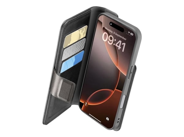 Cellularline 8018080483561, Folio, Apple, iPhone 16 Pro Max, 17,5 cm (6.9"), Svart