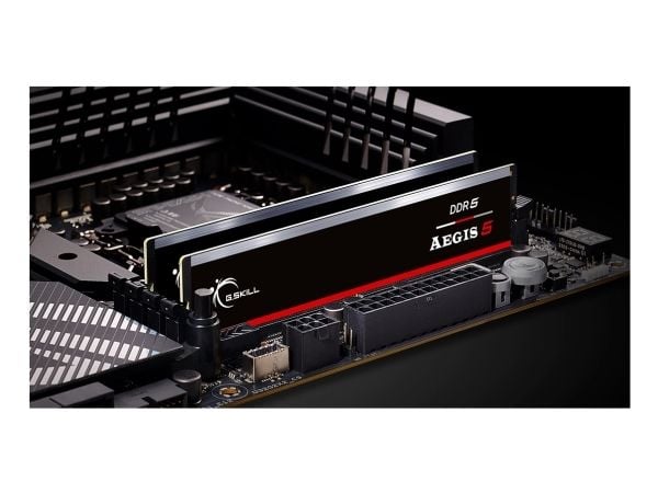 G.Skill AEGIS 5 - DDR5 - sett - 64 GB: 2 x 32 GB - DIMM 288-pin - 5200 MT/s / PC5-41600 - CL40 - 1.10 V - ikke-bufret - on-die ECC