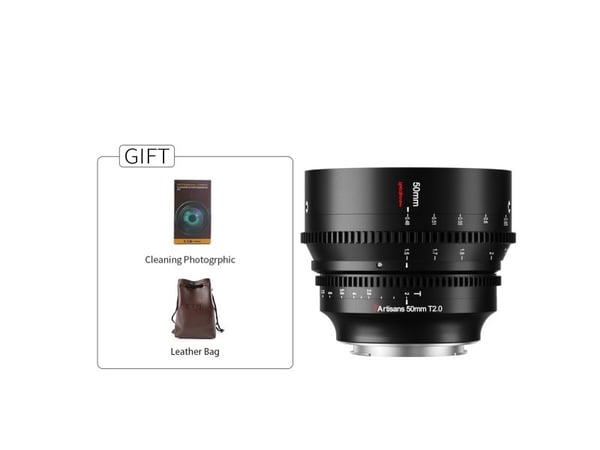 7Artisans 50mm T2.0 Canon RF, Cinema-objektiv, 6/5, Canon RF