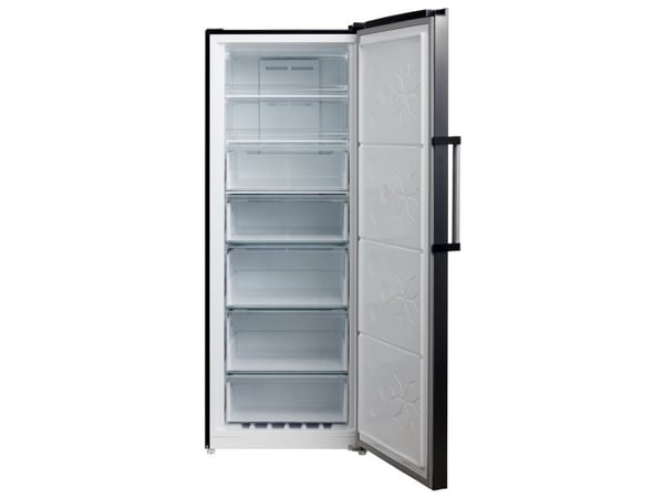 Scandomestic SFS 381 BX Premium Collection - Frys XXL - Upprätt - bredd: 71 cm - djup: 77 cm - höjd: 185,5 cm - 380 liter - svart stål