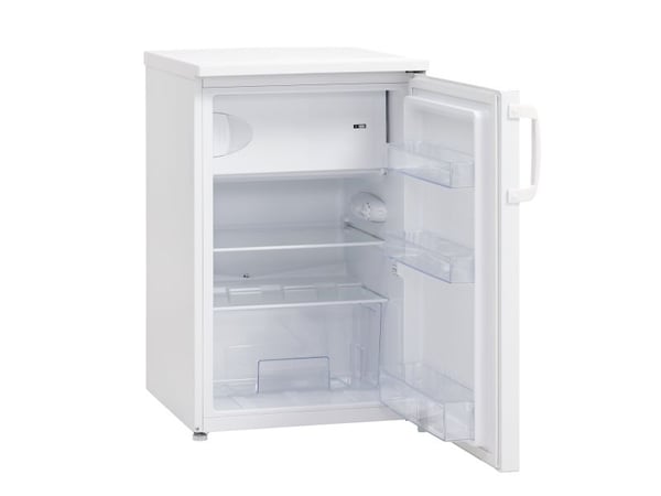 Scandomestic SKB 161 W - Kjøleskap med fryserom - bredde: 54,9 cm - dybde: 55,7 cm - høyde: 84,5 cm - 107 liter - hvit