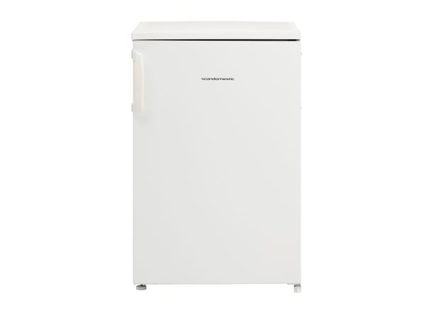 Scandomestic SKB 161 W - Kjøleskap med fryserom - bredde: 54,9 cm - dybde: 55,7 cm - høyde: 84,5 cm - 107 liter - hvit
