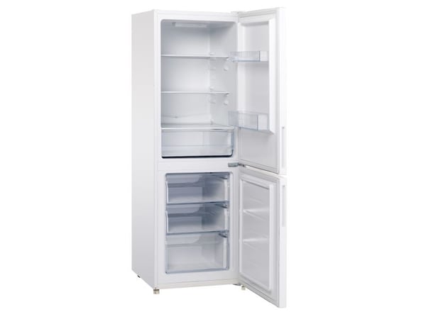 Scandomestic SKF 297 W - Kjøleskap med fryser - bredde: 54 cm - dybde: 55 cm - høyde: 159,3 cm - 228 liter - hvit