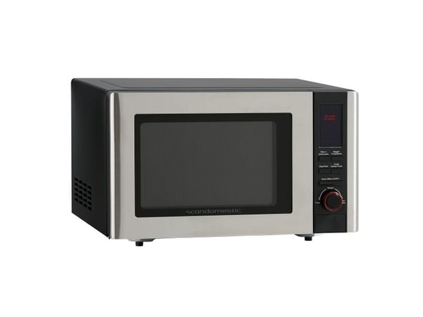 Scandomestic MIG 27 SS - Mikrobølgeovn med grill - 23 L - 800 W - Svart