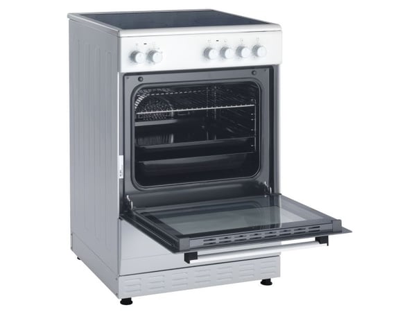 Scandomestic FCC800W - Spis - fristående - bredd: 60 cm - djup: 60 cm - höjd: 90 cm - med självrengöring - vit
