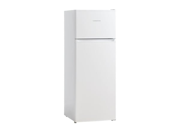 Scandomestic CBF206WE - Kjøleskap/fryser - toppfryser - bredde: 54.5 cm - dybde: 55.5 cm - høyde: 143 cm - 206 liter - Klasse D - hvit