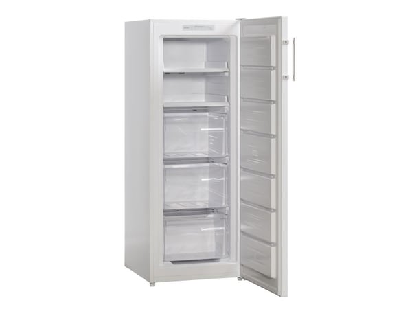 Scandomestic FRF161NFWE - Pakastin - pystypakastin - leveys: 54 cm - syvyys: 60 cm - korkeus: 143 cm - 161 litraa - luokka E - valkoinen - valkoinen
