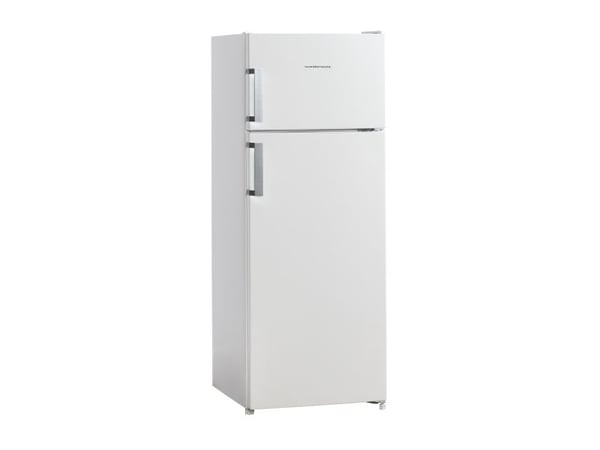 Scandomestic Standard CBF211WD - Kjøleskap/fryser - toppfryser - bredde: 54 cm - dybde: 55.1 cm - høyde: 142.8 cm - 211 liter - Klasse D - hvit