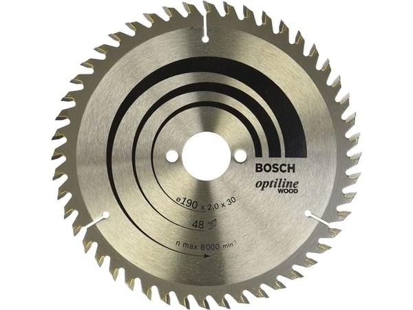 Bosch OPTILINE PYÖREÄ RENGAS Ø190X2,0X30MM 48T