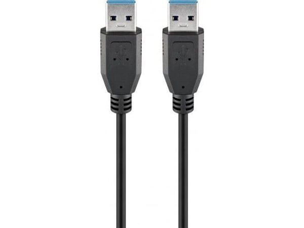 Goobay 96117, 5 m, USB A, USB A, USB 3.2 Gen 1 (3.1 Gen 1), Hankjønn/hankjønn, Sort
