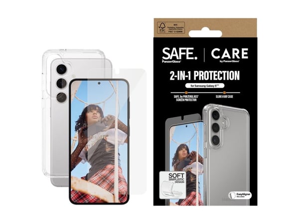 CARE by PanzerGlass X-Ray - Baksidedeksel for mobiltelefon - 2-i-1 - 100 % resirkulert termoplastisk polyuretan (TPU), polyethlen-tereftalat (PET) ...