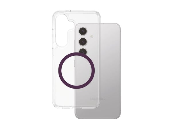 CARE by PanzerGlass Urban Combat - Baksidedeksel for mobiltelefon - polykarbonat, termoplast-polyuretan (TPU) - gjennomsiktig, plommepurpur - for S...