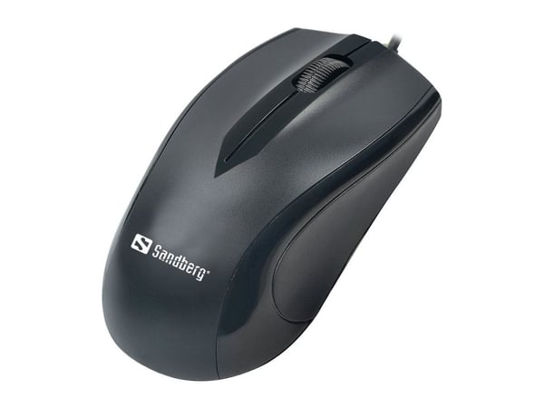 Sandberg - Mus - optisk - 3 knapper - kablet - USB-C