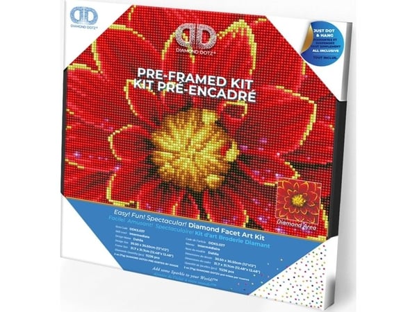 DIAMOND DOTZ diamantbroderi Dalia 33x33 cm DDK5037