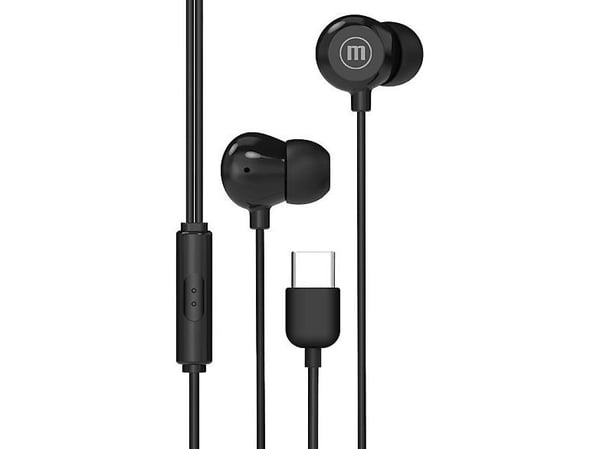 Maxell USB-C IN EAR EAPHONES IN-BAX BLACK 348594